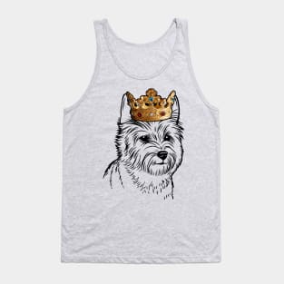 Cairn Terrier Dog King Queen Wearing Crown Tank Top